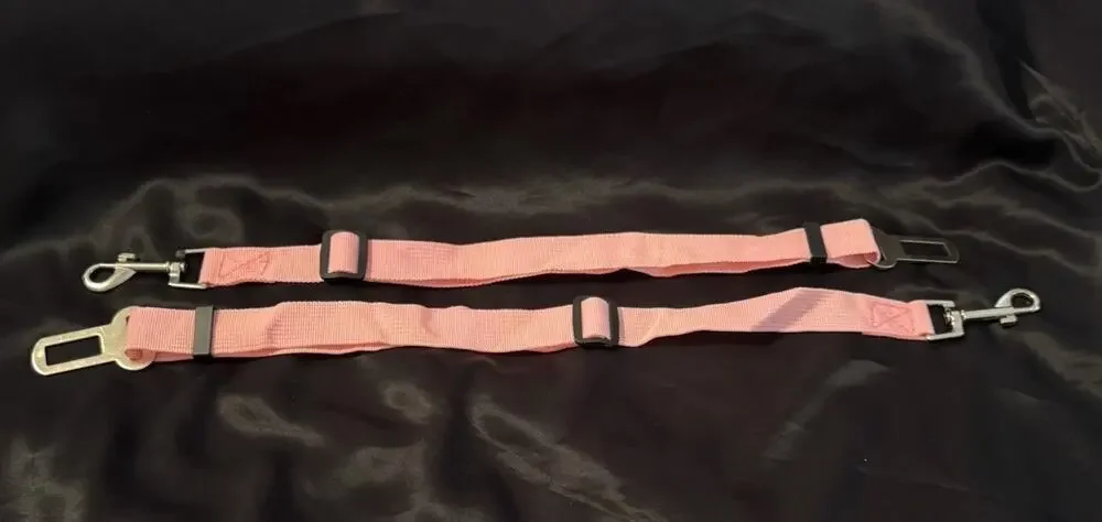 New Pink SEATBELT Dog Pet Car Seat Strap Safety Belt Collar Lead Adjustable